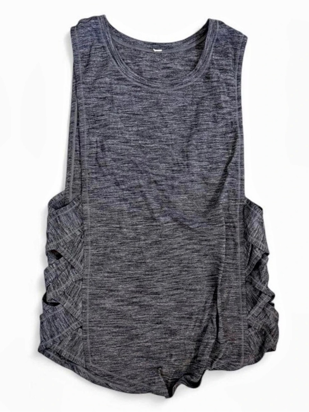 lululemon Gray Ruched Athletic Tank
